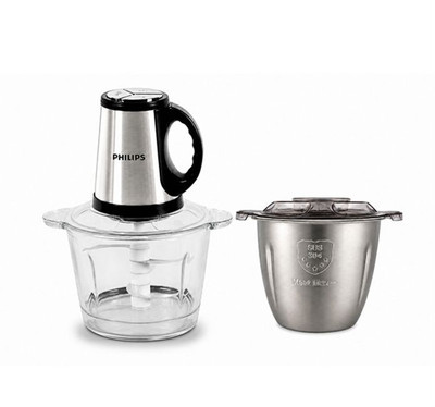 خردکن دوکاسه فیلیپس حرفه ایی مدل S-226 با سیرپوست کن3800 وات( برندحک شده فیلیپس روی موتور)( محصول جدید کمپانی فیلیپس2026) (شش پره تیغه طلایی)(3800 وات) PHILIPS